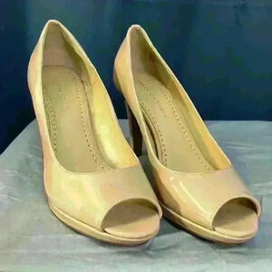 Adrienne Vittadini Gervin-1 Nude SlipOn Heels